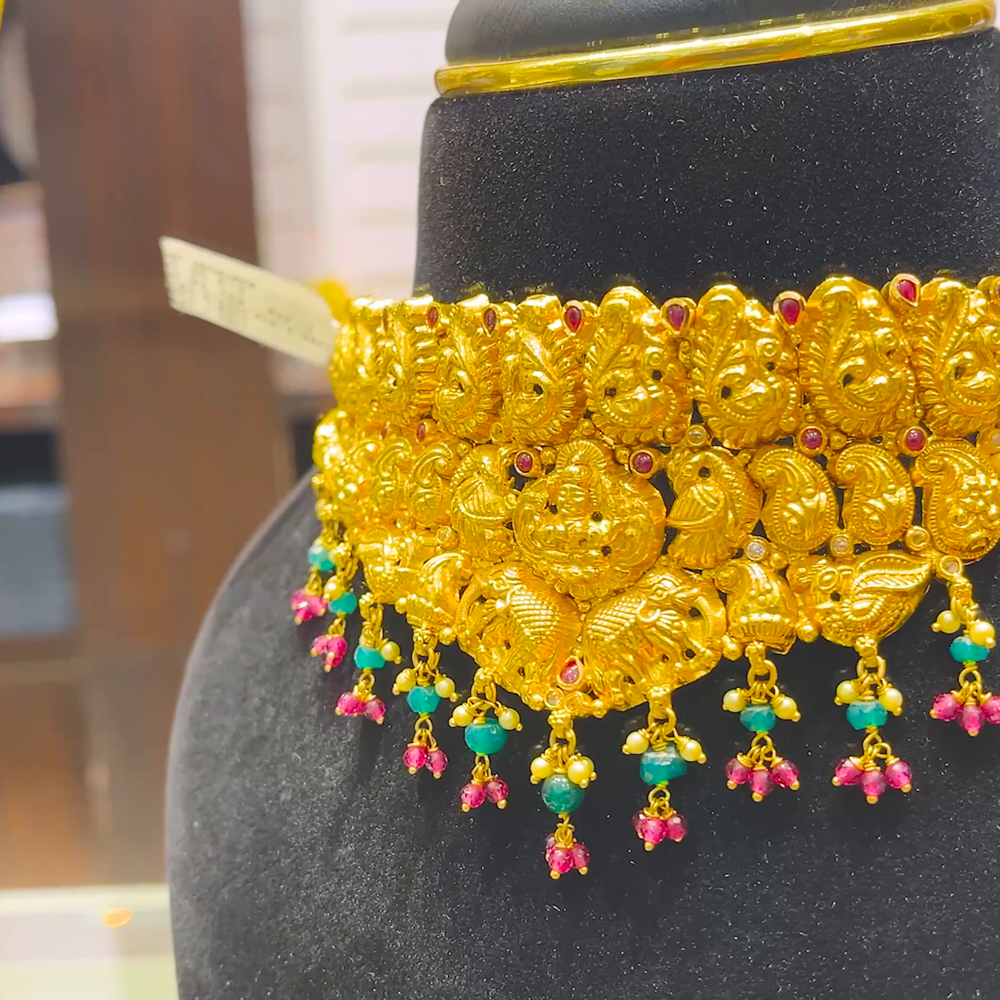 SOUTH INDIA 32.703gms NECKLACE 22K Yellow Gold