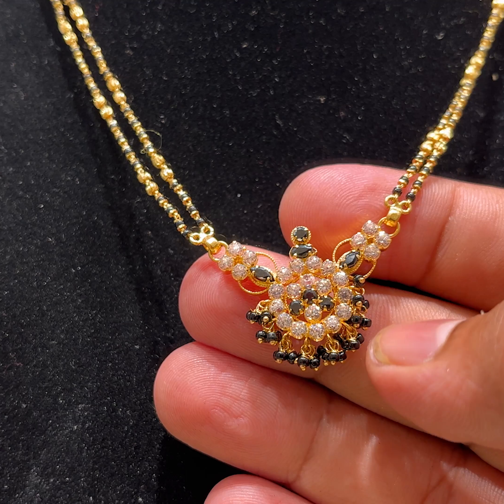 Short Nallapusalu Gold Nallapusalu Danda New Model Jewelry