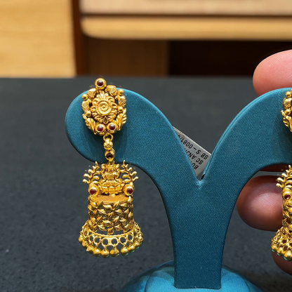 Chennai Shopping Mall 13.36gms EARRINGS 22K Yellow Gold