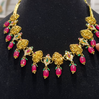 SOUTH INDIA 12.53gms NECKLACE 22K Yellow Gold