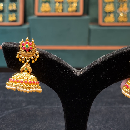 CMR 14.96gms EARRINGS 22K Nakshi