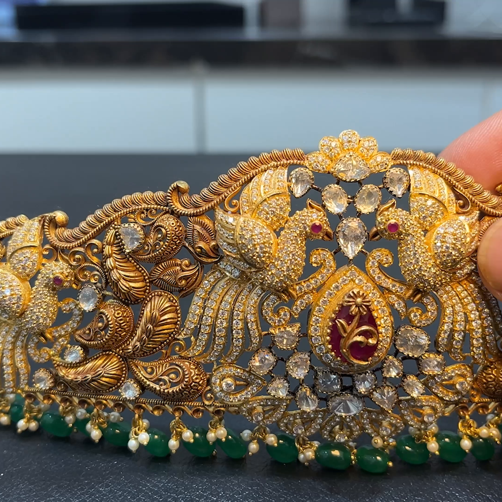 Jewellery 200 Grams Gold Vaddanam With Weight Latest Gold Vaddanam