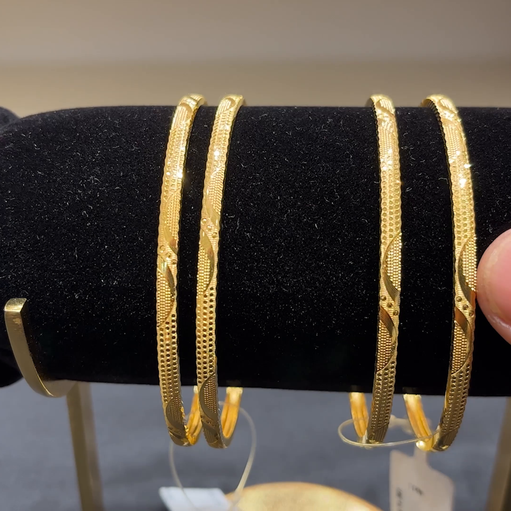 Anu Jewellers 14.346gms BANGLES 22K Yellow Gold