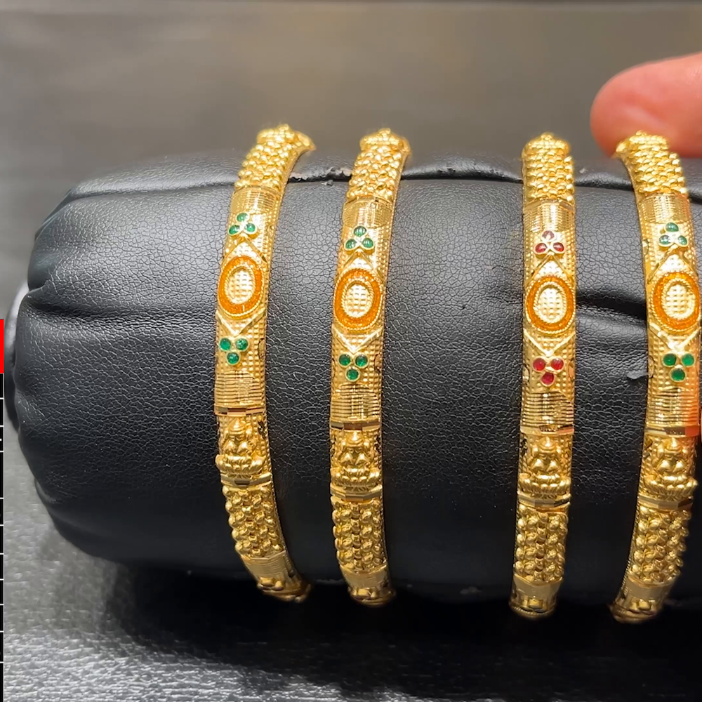 SOUTH INDIA 40.324gms BANGLES 22K Yellow Gold