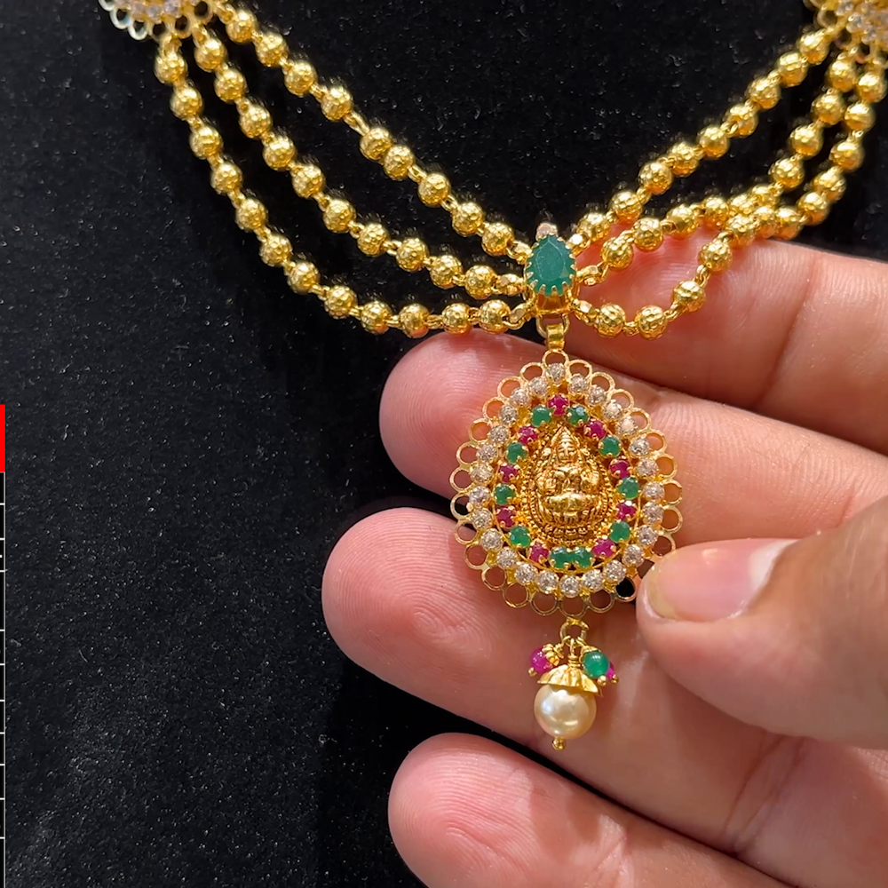 SOUTH INDIA 24.33gms NECKLACE 22K Yellow Gold