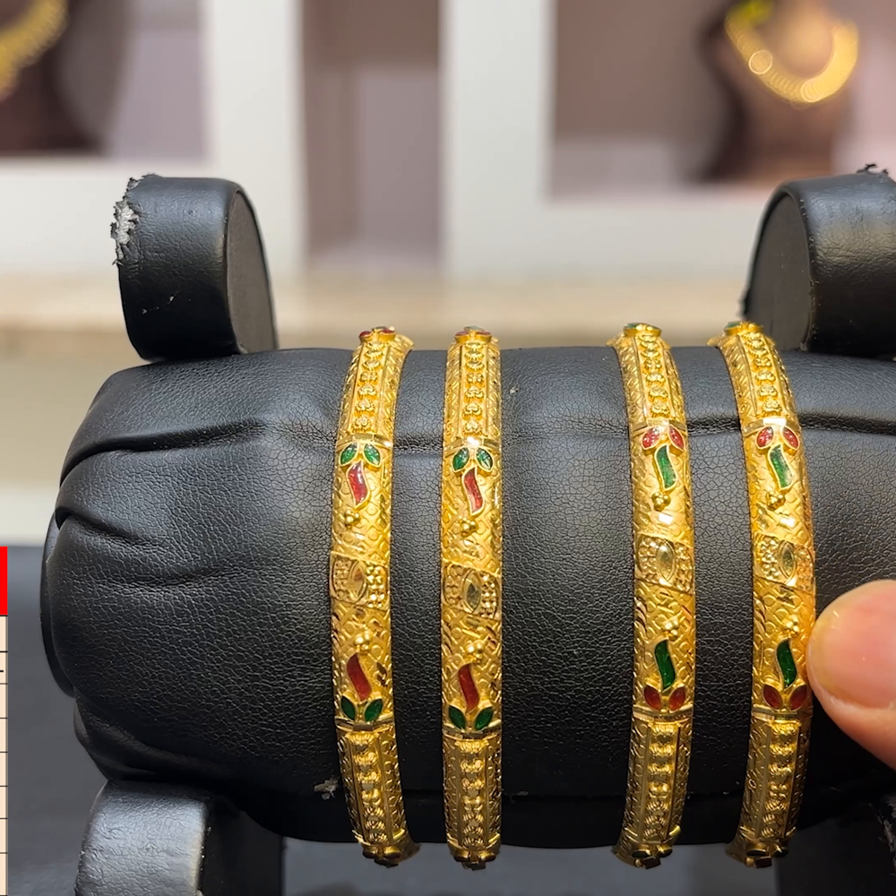 SwarnaKanchi 40.502gms BANGLES 22K Yellow Gold