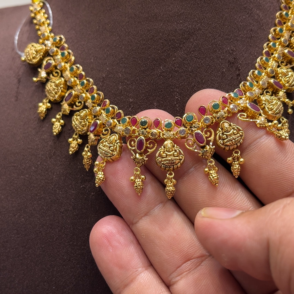 SwarnaKanchi 18.663gms NECKLACE 22K Yellow Gold