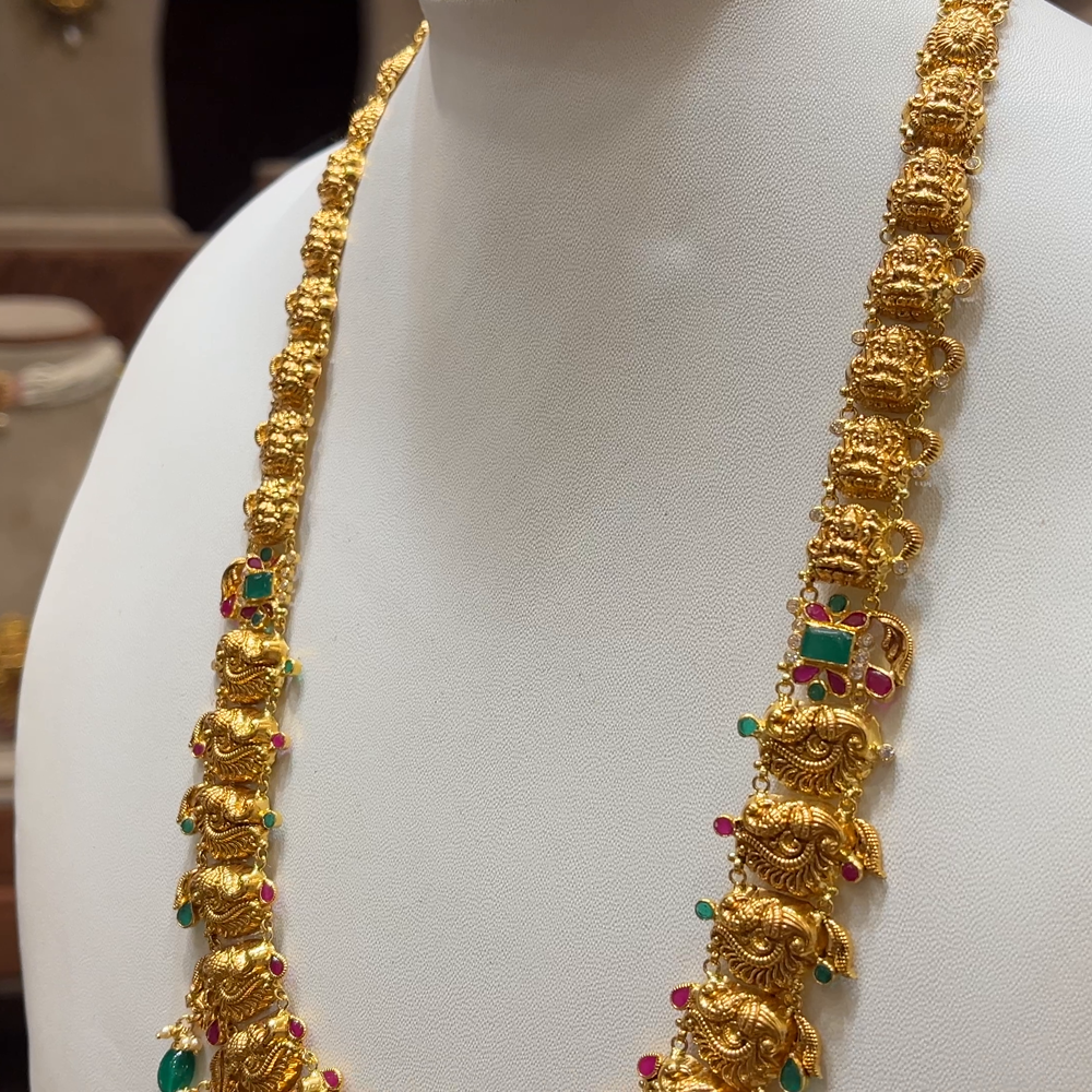 Long Haram 80 Grams Haram Designs Gram Gold Haram Designs In