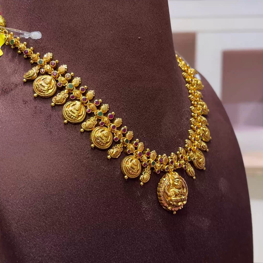 SwarnaKanchi 15.967gms NECKLACE 22K Yellow Gold