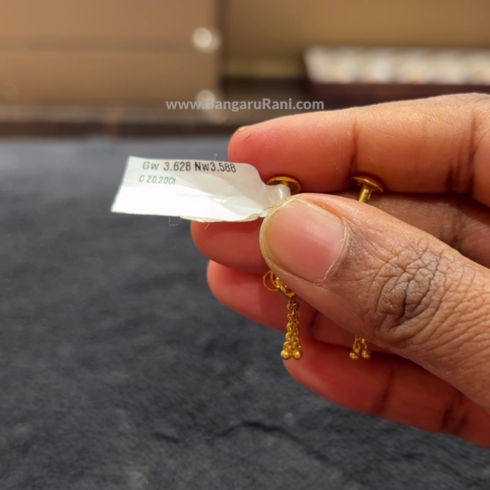 [make to order] 3.588gms EARRINGS 22K