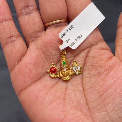 Anu Jewellers 2.08gms Pendent 22K Yellow Gold