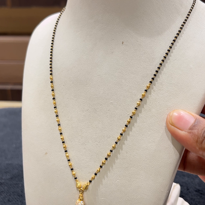 CHANDANA Brothers 5.12gms SHORT BLACK BEADS 22K Yellow Gold