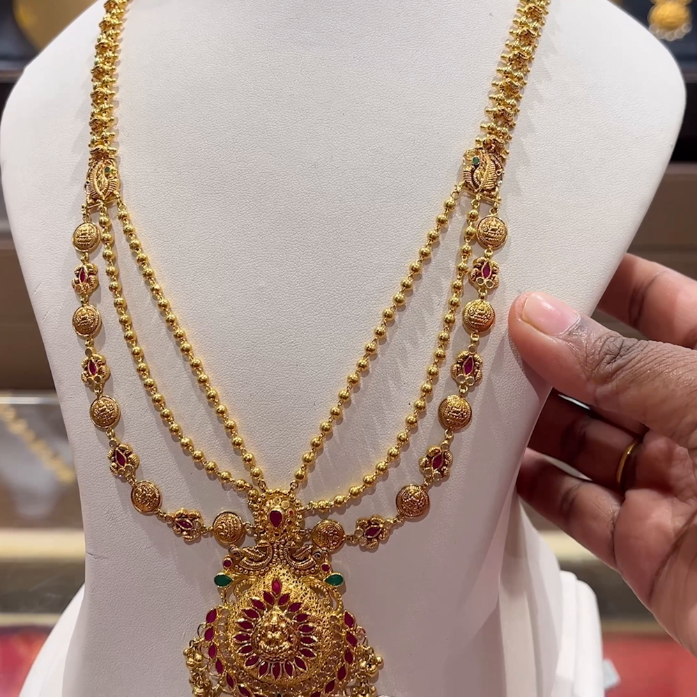 CHANDANA Brothers 36.54gms HARAMS 22K Yellow Gold