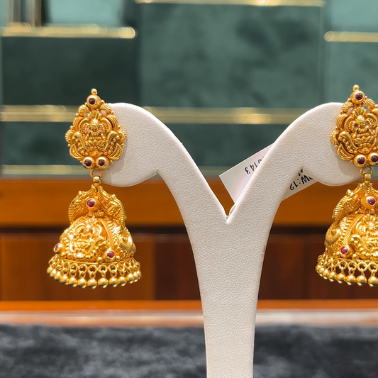 Chennai Shopping Mall 11.425gms EARRINGS 22K Antique