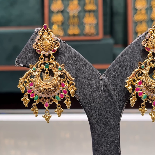 CMR 15.714gms EARRINGS 22K Antique