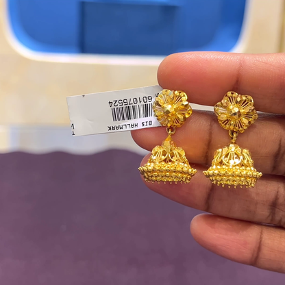 CMR 5.122gms EARRINGS 22K Yellow Gold