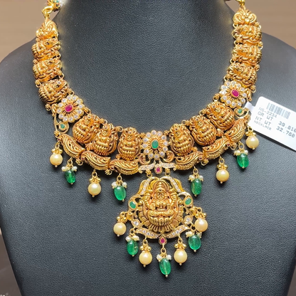 Chennai Shopping Mall 32.78gms NECKLACE 22K Antique