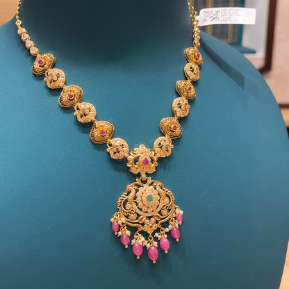 Chennai Shopping Mall 23.196gms NECKLACE 22K Yellow Gold