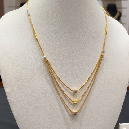 RS BROTHERS 13.687gms CHAINS 22K Yellow Gold