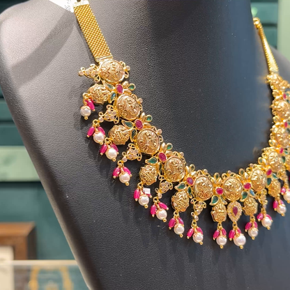 Chennai Shopping Mall 25.46gms NECKLACE 22K Antique