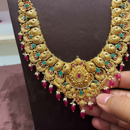 SwarnaKanchi 52.749gms HARAMS 22K Yellow Gold