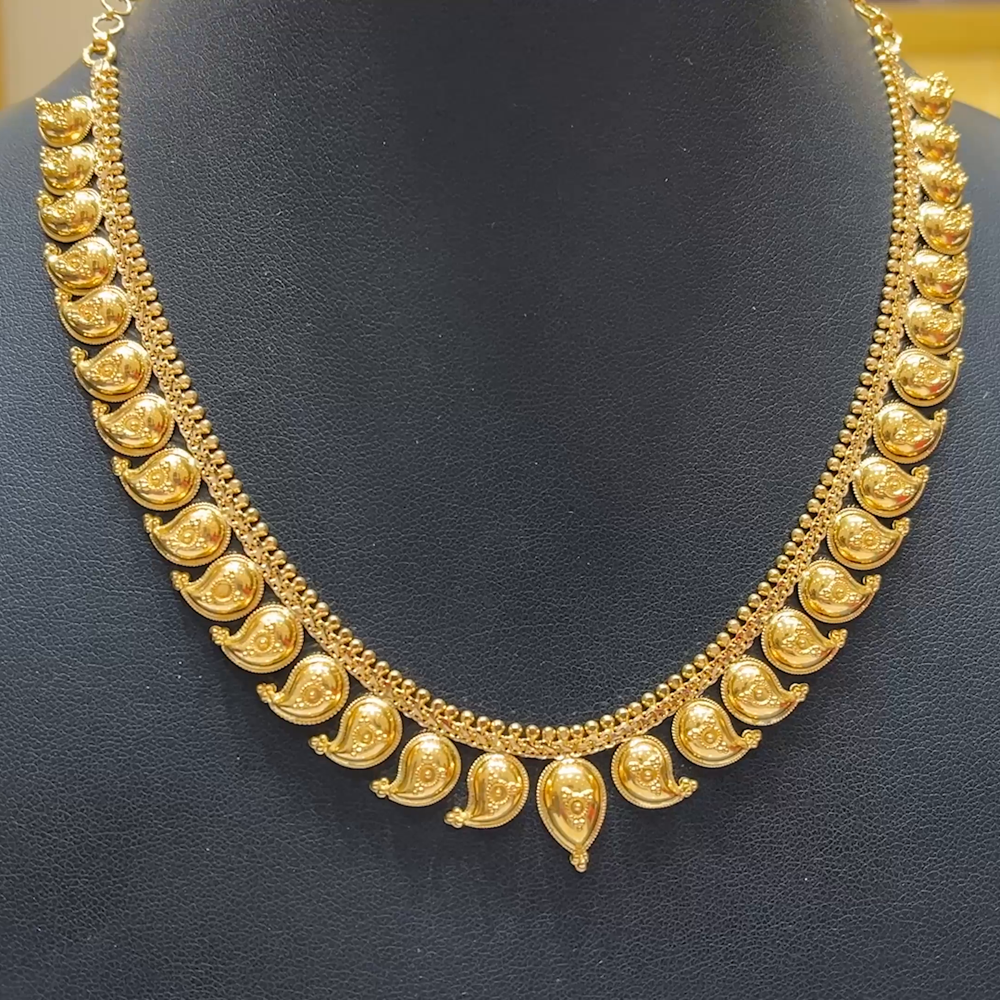 MUKUNDA JEWELLERS 20.915gms NECKLACE 22K Nakshi