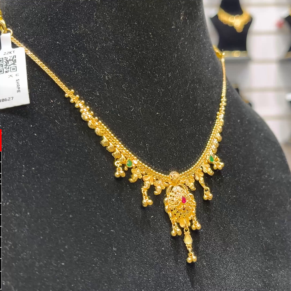 SOUTH INDIA 8.427gms NECKLACE 22K Yellow Gold