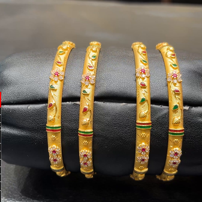 SOUTH INDIA 42.962gms BANGLES 22K Yellow Gold