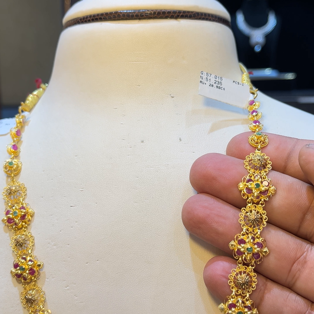 SOUTH INDIA 51.235gms HARAMS 22K Yellow Gold