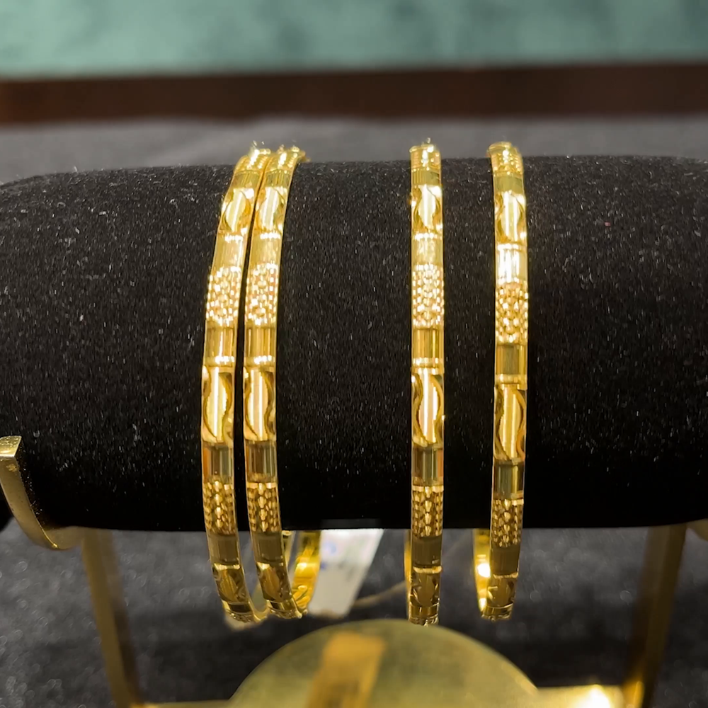 CMR 51.668gms BANGLES 22K Yellow Gold