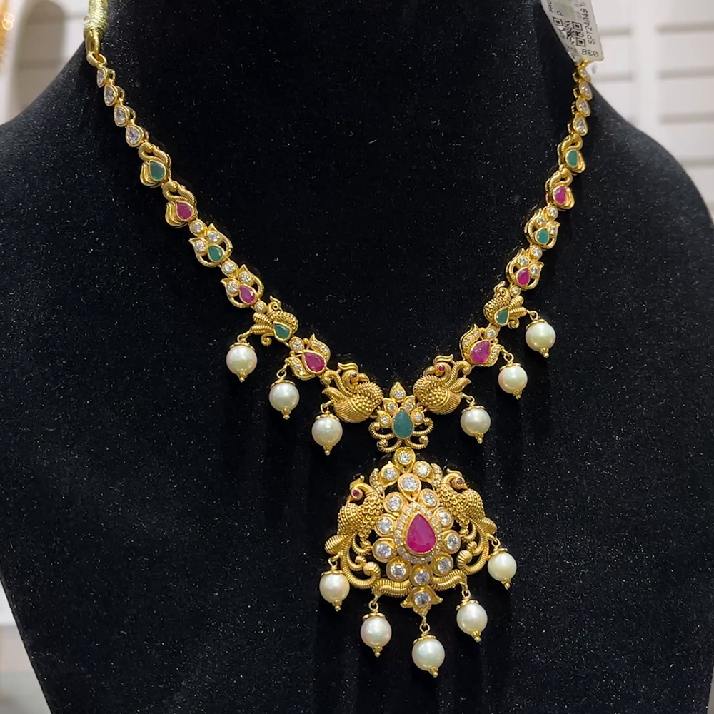 SOUTH INDIA 25.86gms NECKLACE 22K Yellow Gold