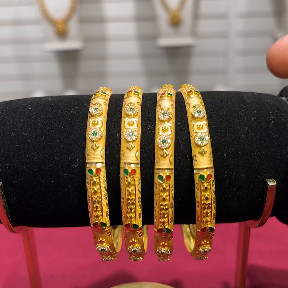 SOUTH INDIA 42.335gms BANGLES 22K Yellow Gold