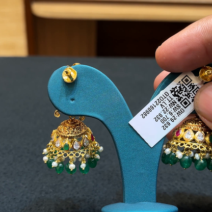 Chennai Shopping Mall 22.932gms EARRINGS 22K Yellow Gold