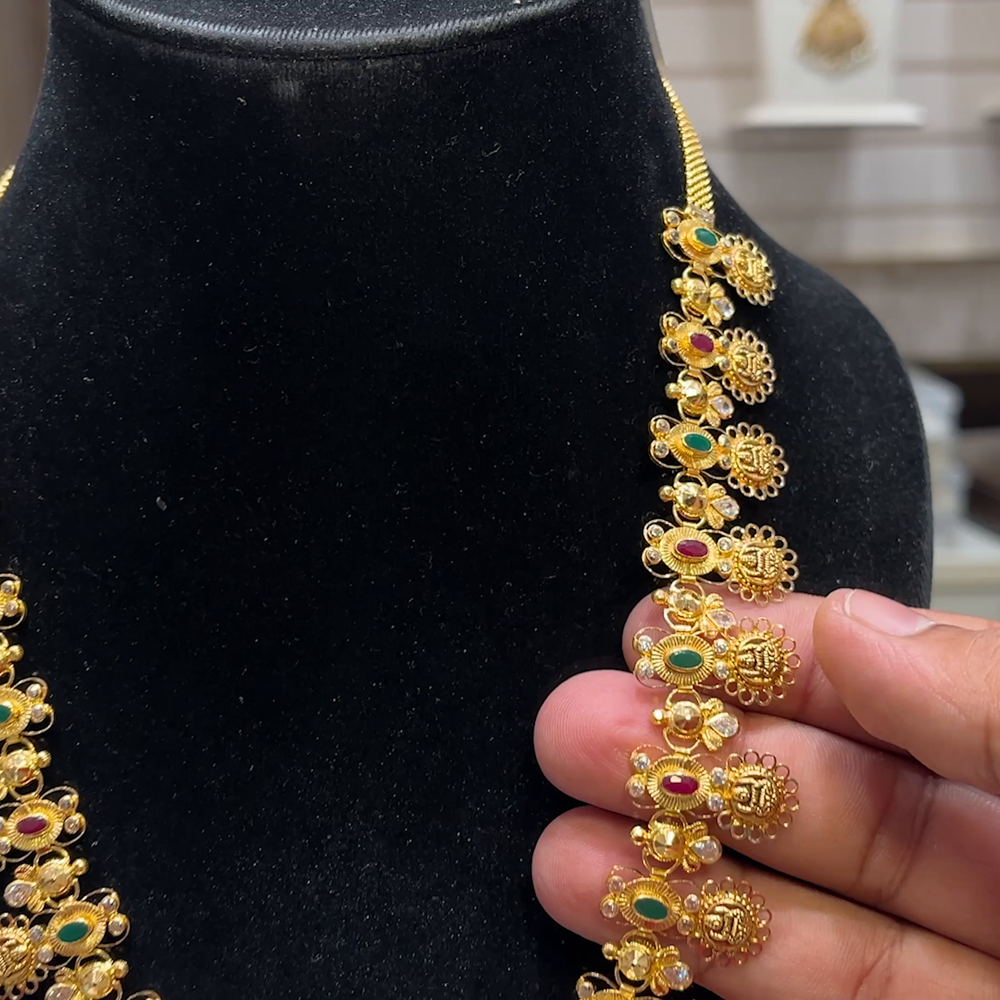 SOUTH INDIA 49.605gms HARAMS 22K Yellow Gold