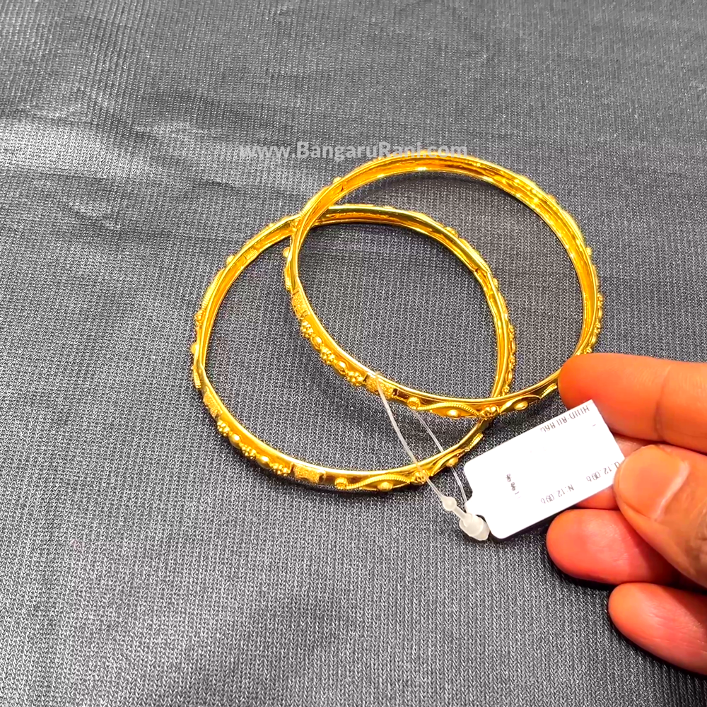 Anu Jewellers 12.09gms BANGLES 22K Yellow Gold