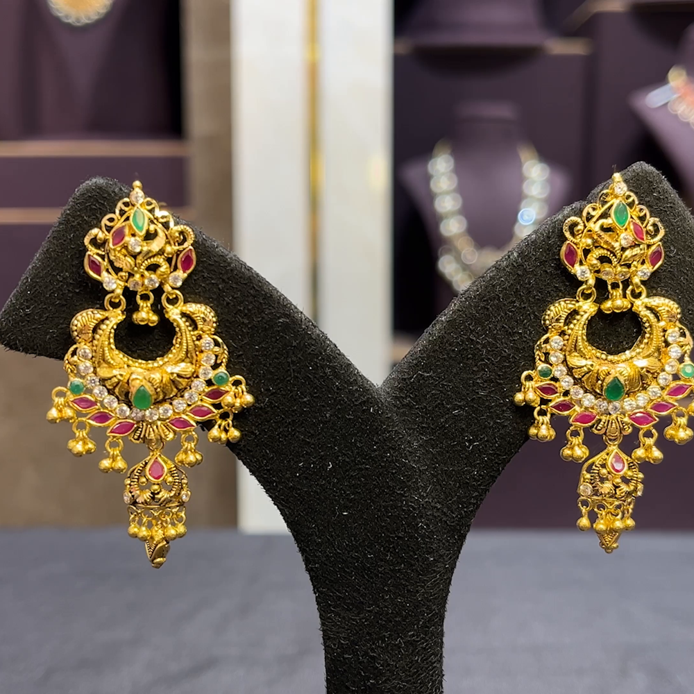 CMR 13.097gms EARRINGS 22K Yellow Gold