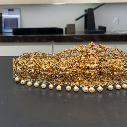 MUKUNDA JEWELLERS 120.038gms VADDANAM 22K Yellow Gold