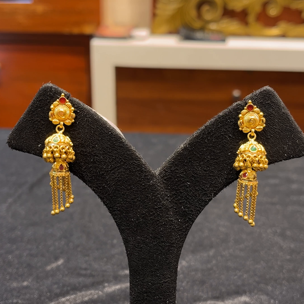 RS BROTHERS 9.567gms EARRINGS 22K Yellow Gold