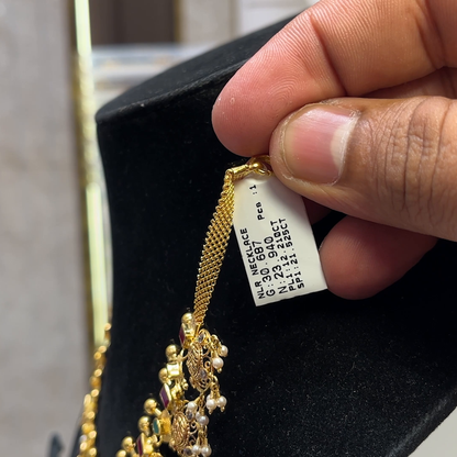 SOUTH INDIA 23.94gms NECKLACE 22K Yellow Gold