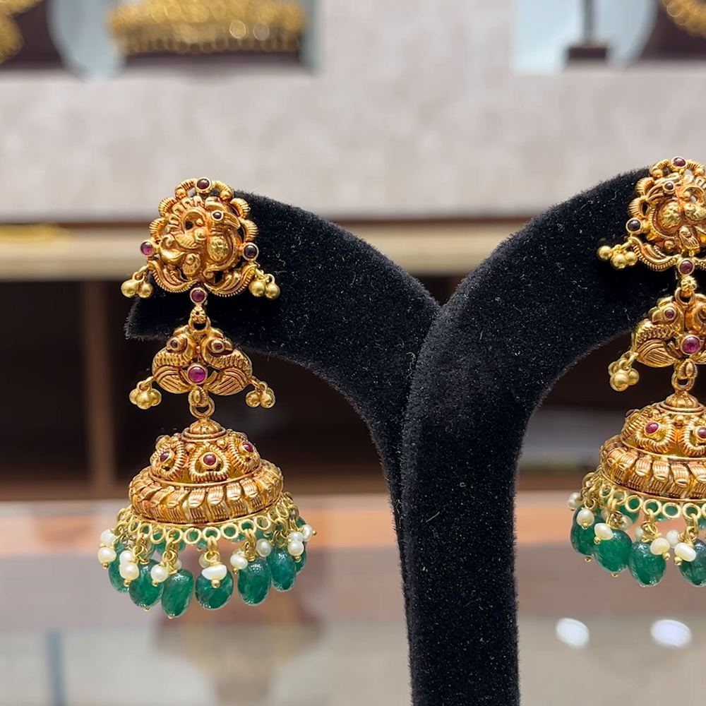 Chennai Shopping Mall 27.09gms EARRINGS 22K Yellow Gold