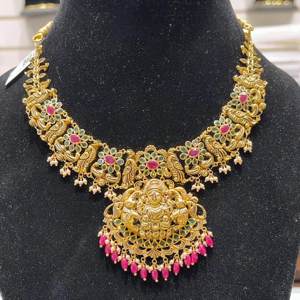 SOUTH INDIA 27.327gms NECKLACE 22K Yellow Gold