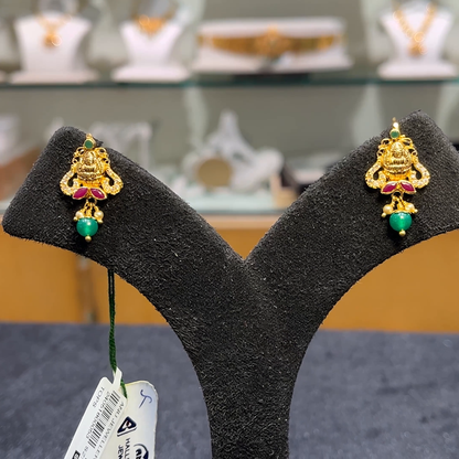 Anu Jewellers 2.88gms EARRINGS 22K Yellow Gold