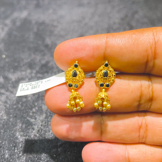 CMR 4.141gms EARRINGS 22K Yellow Gold