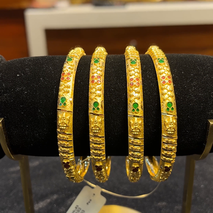 RS BROTHERS 41.493gms BANGLES 22K Yellow Gold