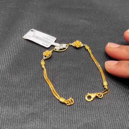 Anu Jewellers 5.888gms Bracelets 22K Yellow Gold