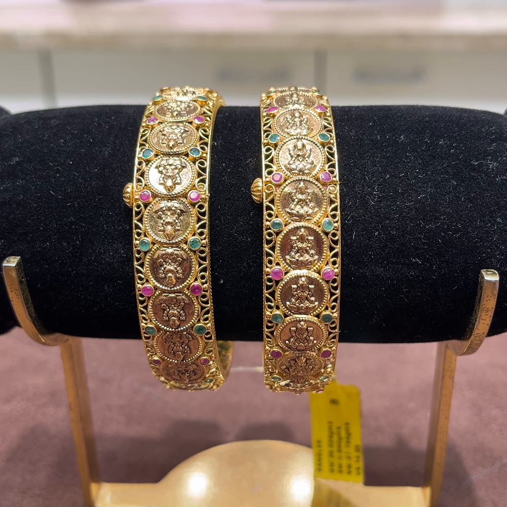 SwarnaKanchi 37.734gms BANGLES 22K Yellow Gold