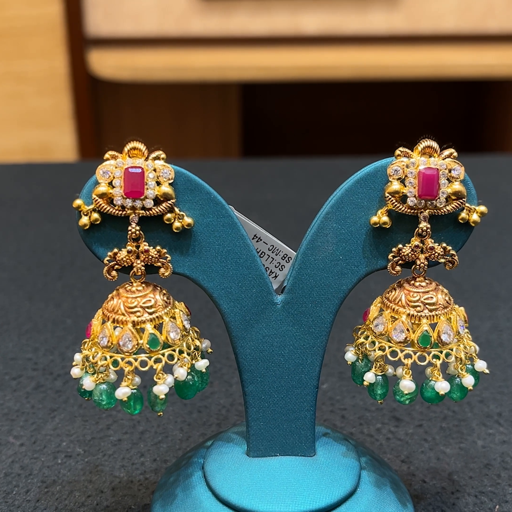 Chennai Shopping Mall 22.932gms EARRINGS 22K Yellow Gold