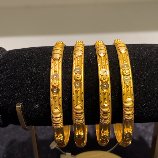 CMR 42.695gms BANGLES 22K Yellow Gold