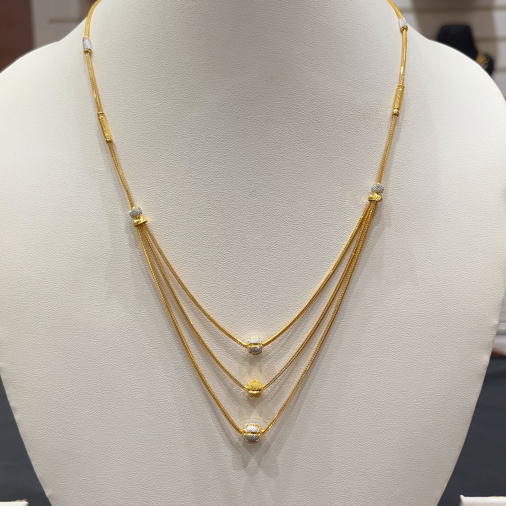 RS BROTHERS 13.687gms CHAINS 22K Yellow Gold