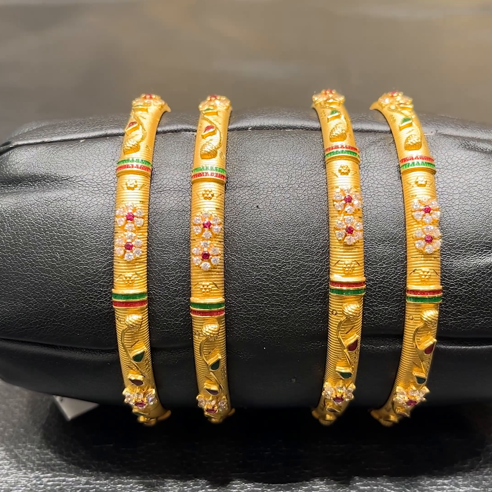 SOUTH INDIA 42.962gms BANGLES 22K Yellow Gold